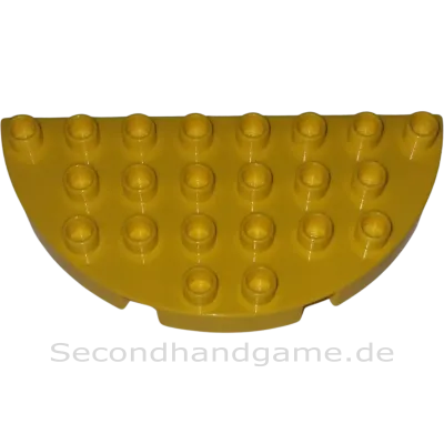 Lego Duplo 29304 Platte 4x8 Halbkreis Sonnengelb