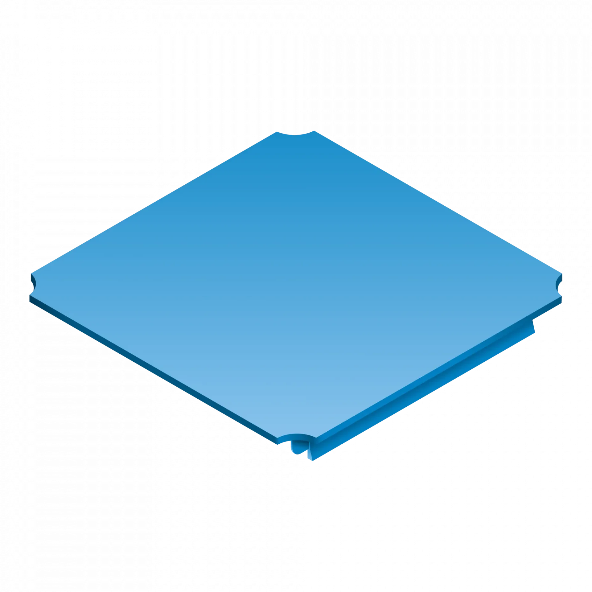 QUADRO Mini Platte 16 × 16 cm blau