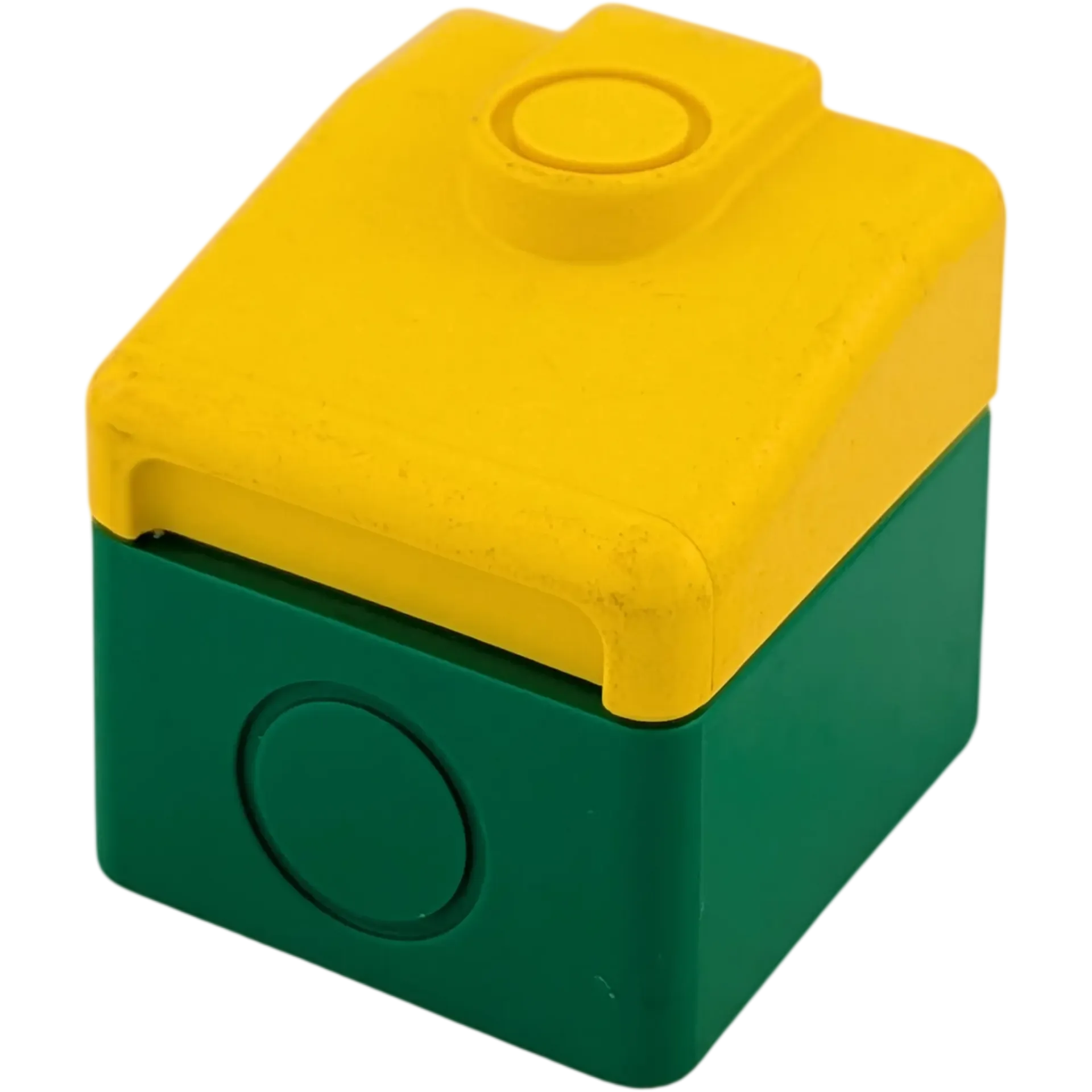 Lego Duplo 6409 Aufsatz Zug Grün Gelb Kabinen Druckknopf Lokomotive Elektrische Diesel Lok Ersatzteil