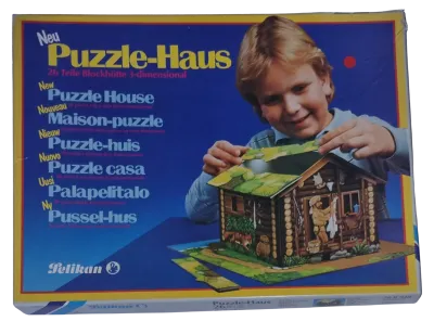 Pelikan Puzzle-Haus 3D Blockhütte 76B948