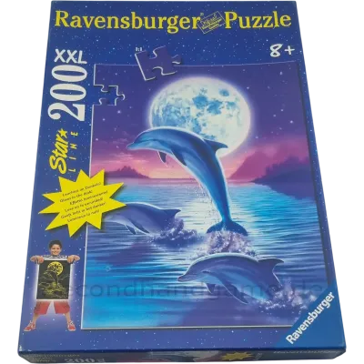 Ravensburger Star Line Puzzle Delfine im Mondschein 200 XXL Teile 139071, ab 8 Jahren