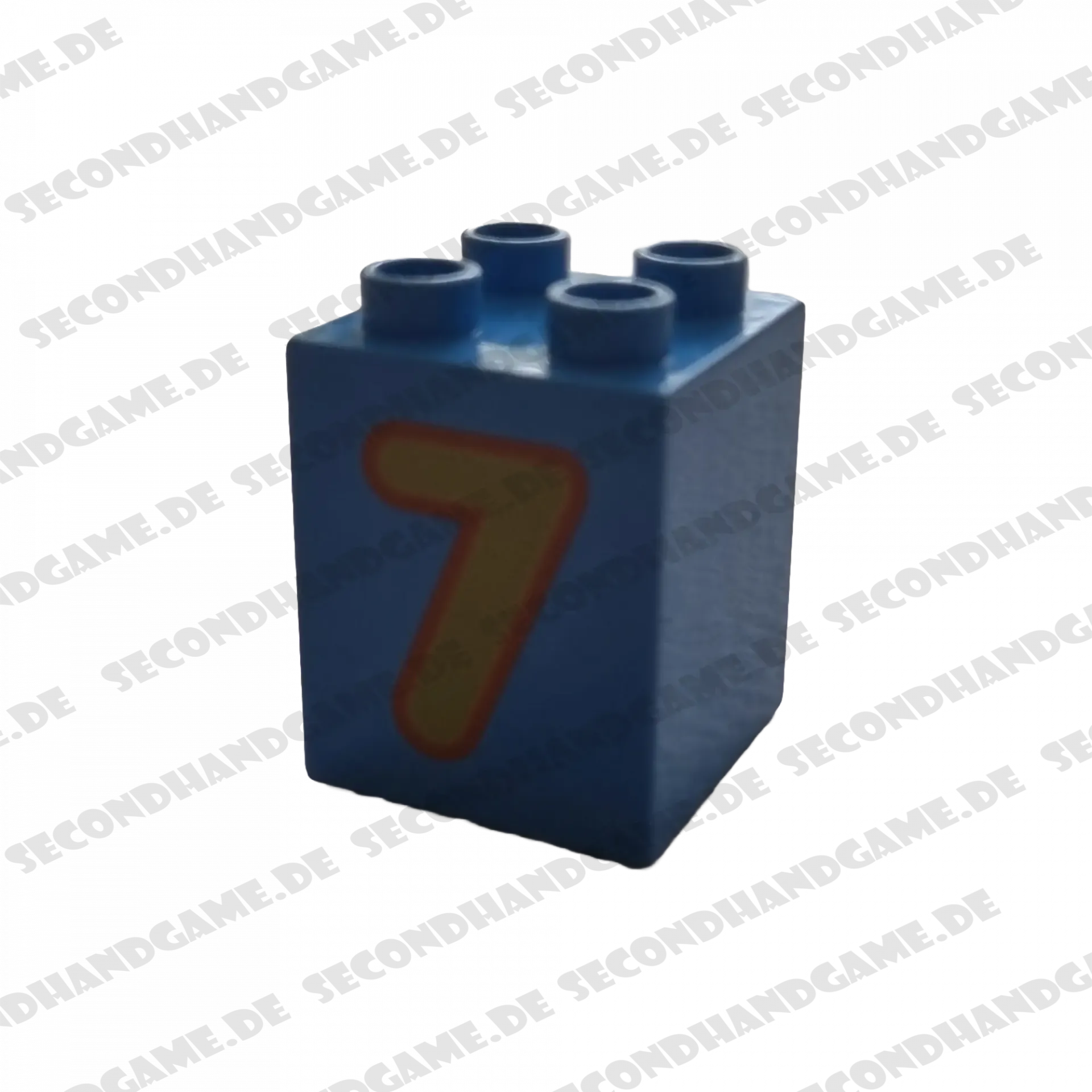 Lego Duplo 2x2x2 Stein Hellblau Zahl Sieben