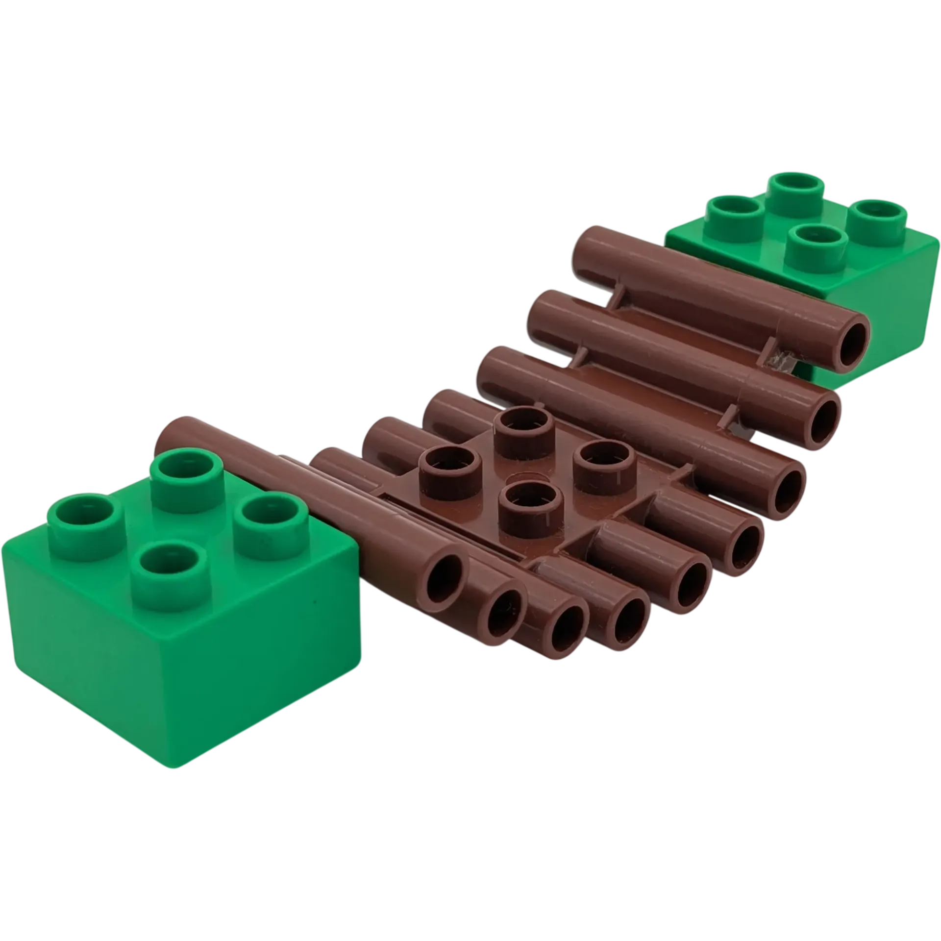 Lego Duplo 23921 2x6 Wackelbrücke Braun + 2x Mittelgrüner Noppenstein