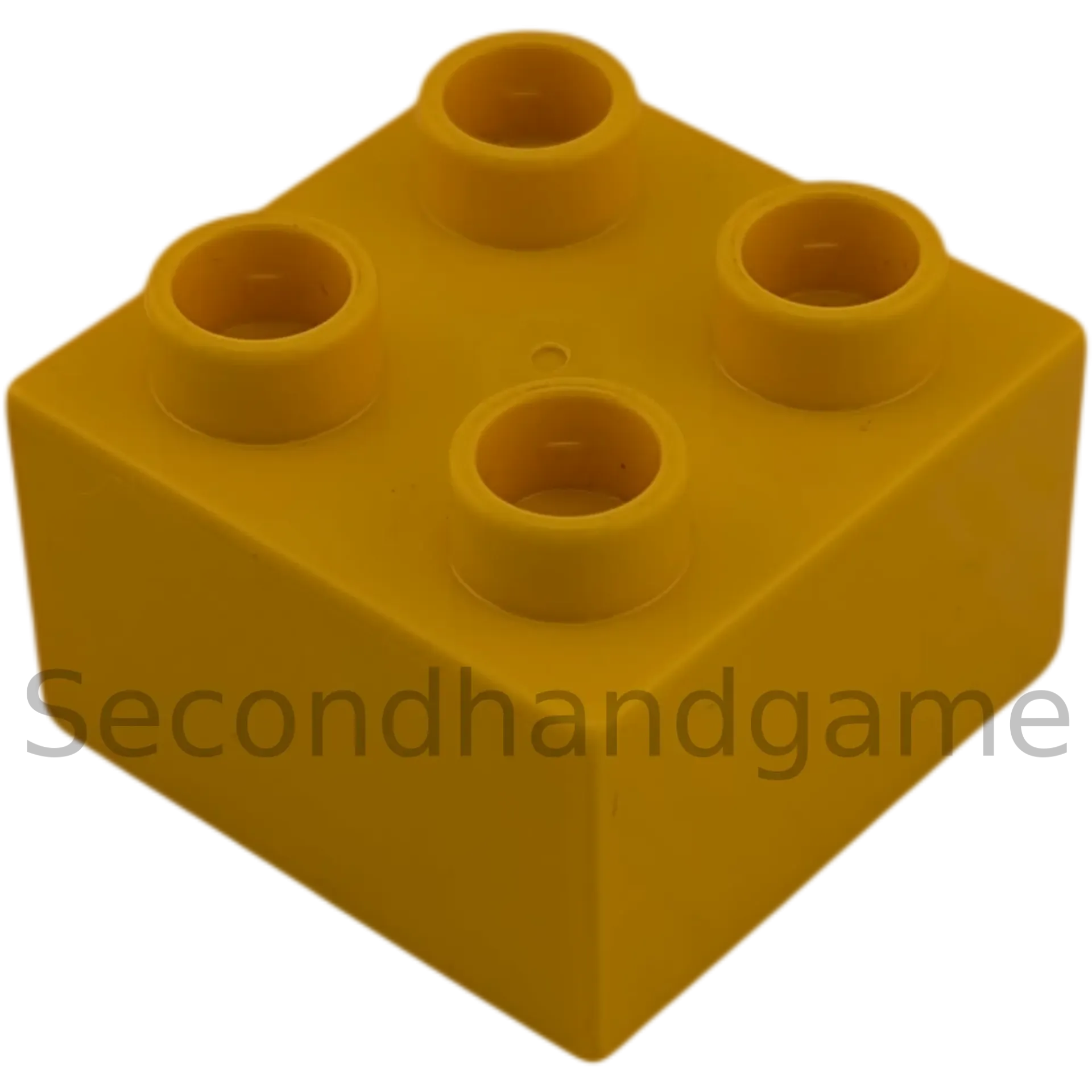 Lego Duplo 2x2 Stein 3437 Dunkel Gelborange
