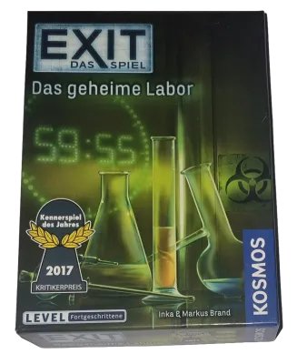 Kosmos Exit Das Spiel Das geheime Labor Level Fotgeschrittene