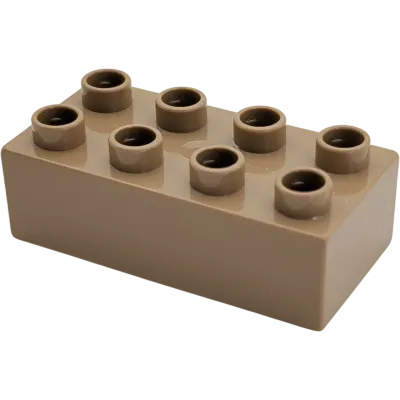 Lego Duplo 2x4 Baustein 3011 Sand Grau
