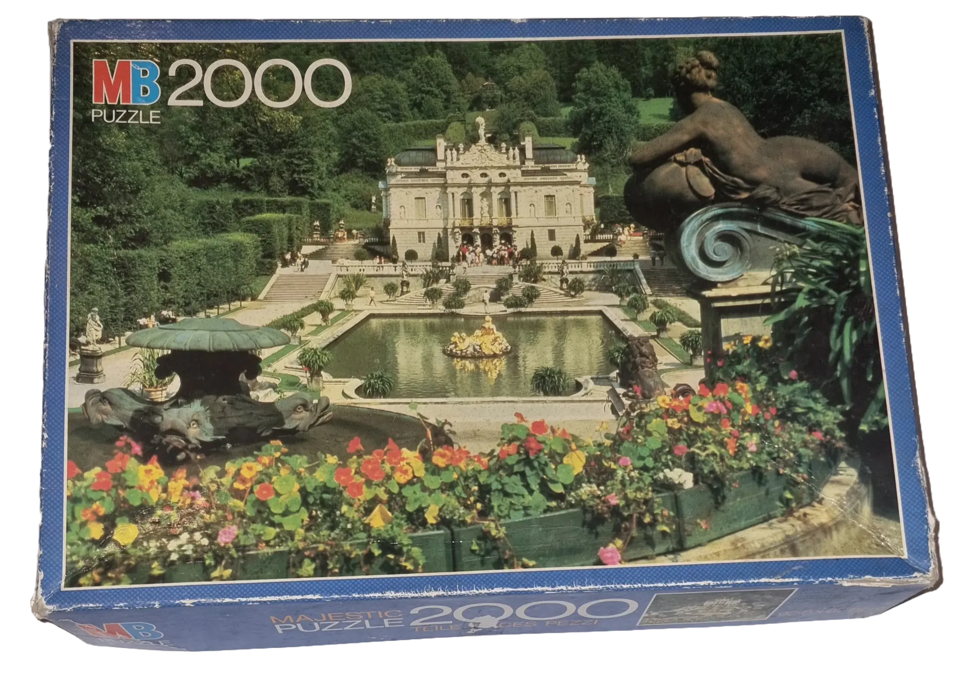 MB Puzzle 2000 Teile Majestic Serie 625330606 Schloss Linderhof Germany