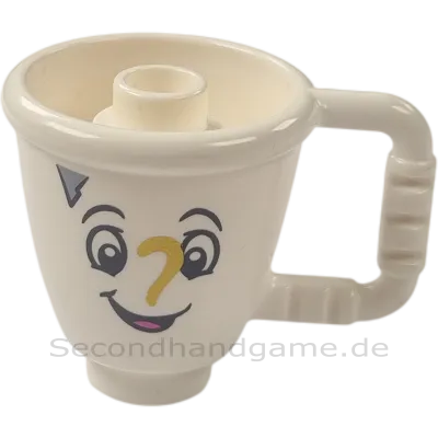 Lego Duplo 27383 Tasse Trichter Mixer Weiß mit Gesicht