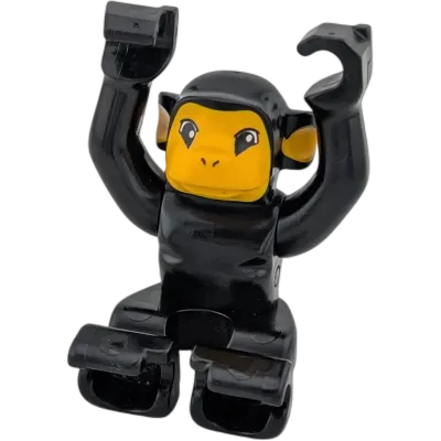 Lego Duplo sitzender Affe Schwarz