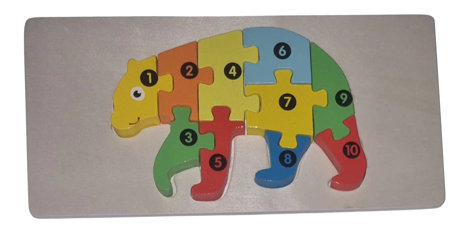Legepuzzle Holzpuzzle 3D Puzzle Bär 10 Teile