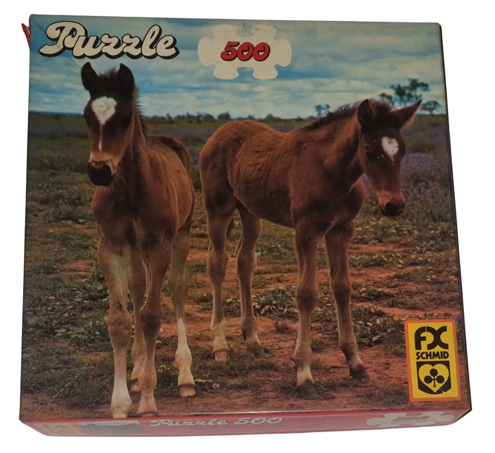 FX Schmid Pfere Puzzle 500 Teile 97782 Zwei Fohlen