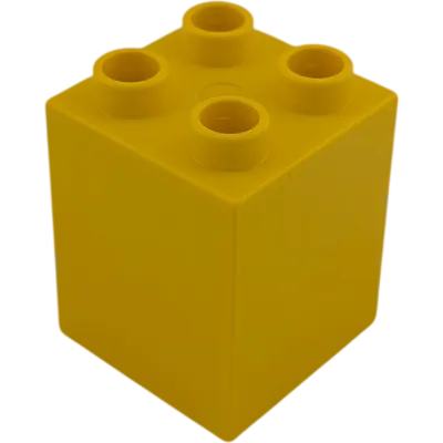 Lego Duplo 2x2x2 Doppelstein Gelb