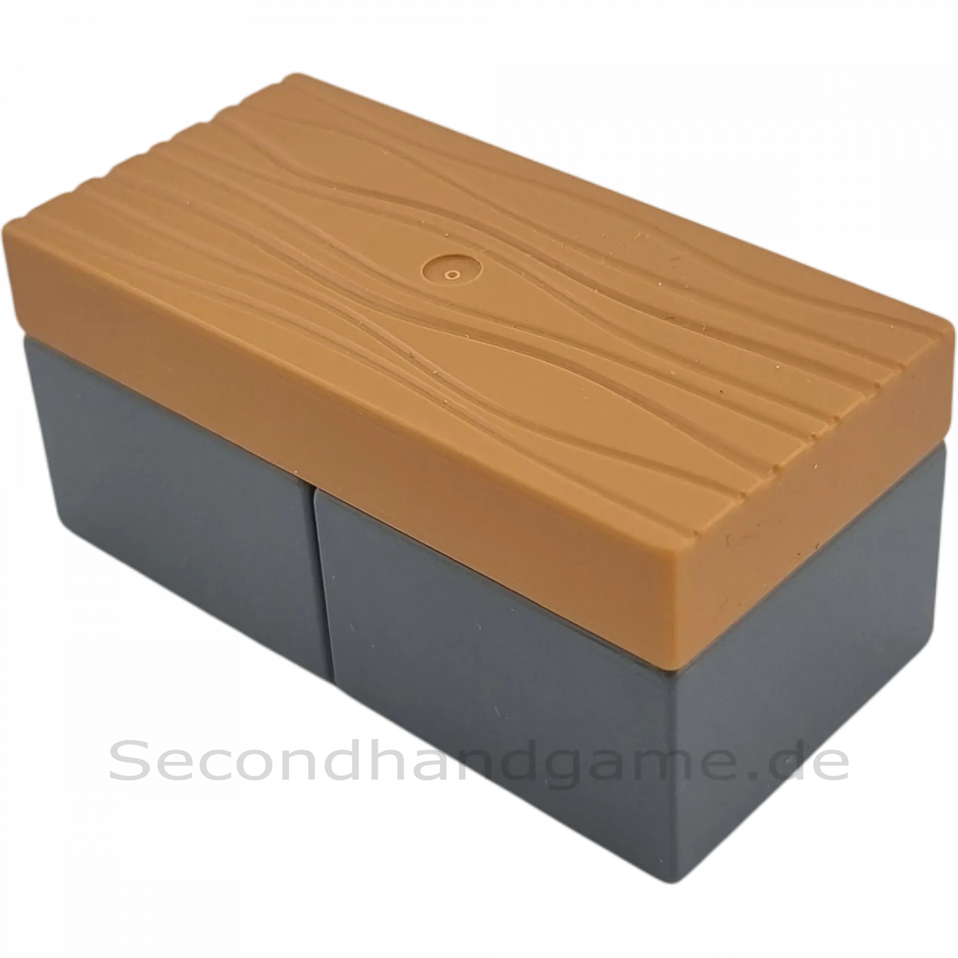 Lego Duplo Sofa Couch Wohnlandschaft Bank Holz Dunkelgrau
