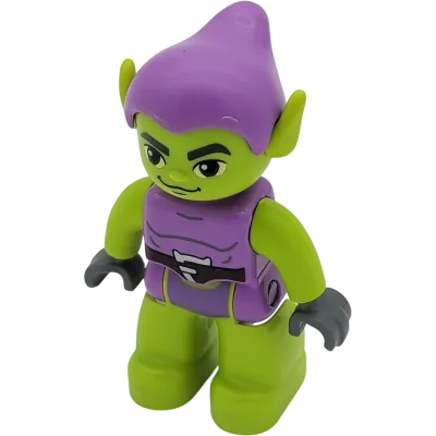 Lego Duplo Mann Disney Gnom Goblin Grün Helllila Kleidung Gürtel Feind Spiderman