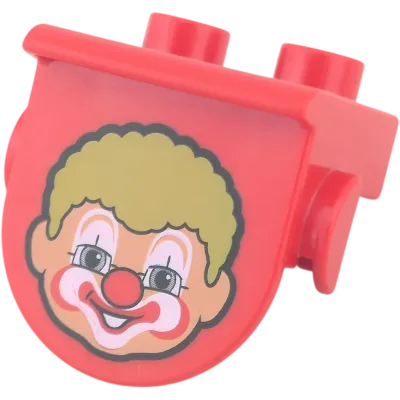Lego Duplo 1x2 Rot mit Clown Zirkus 42236