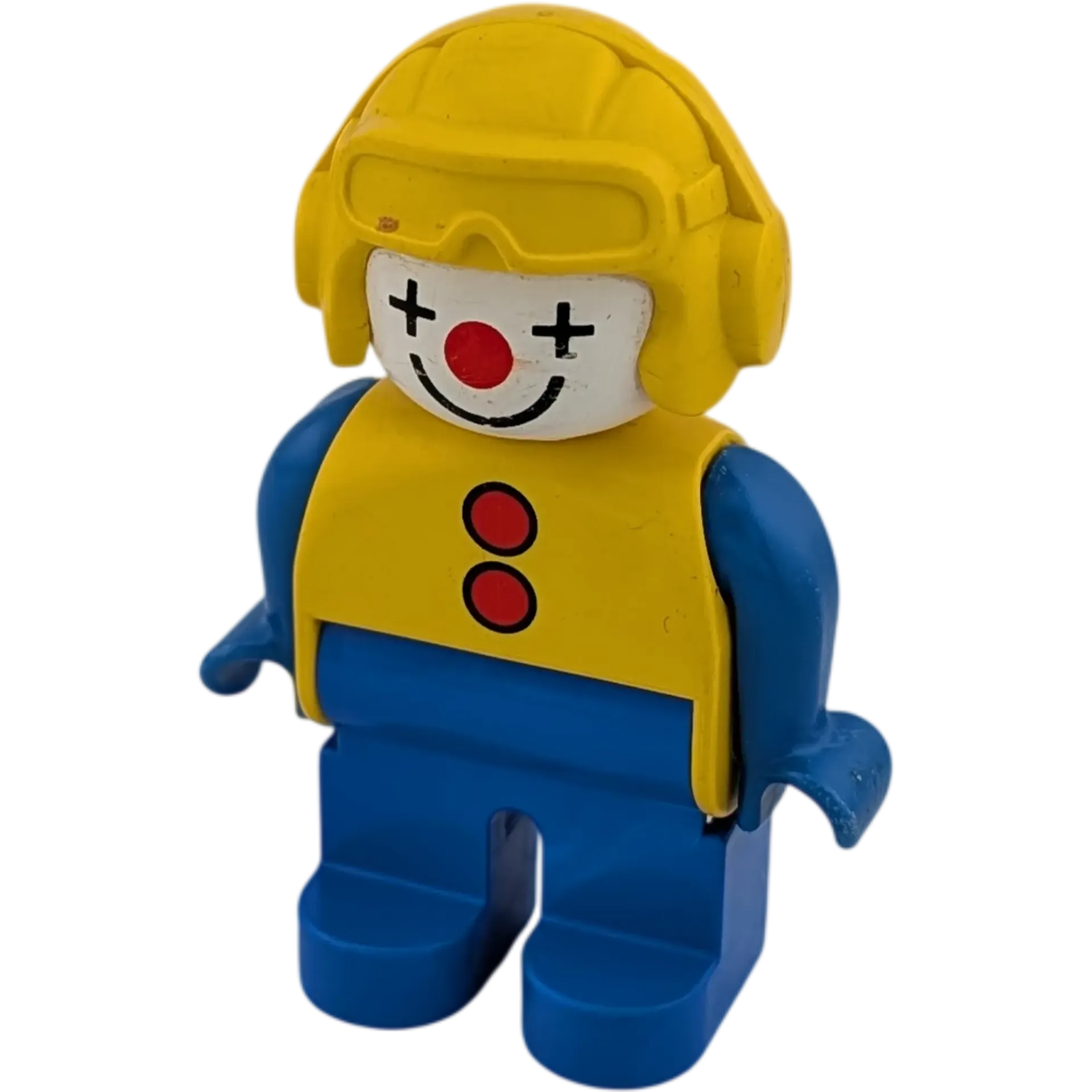 Lego Duplo Figur Mann 47394 Clown Gelber Helm Blaue Hose