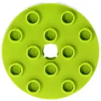Lego Duplo 98222 Platte Rund mit Loch Kreis 4x4 Lime