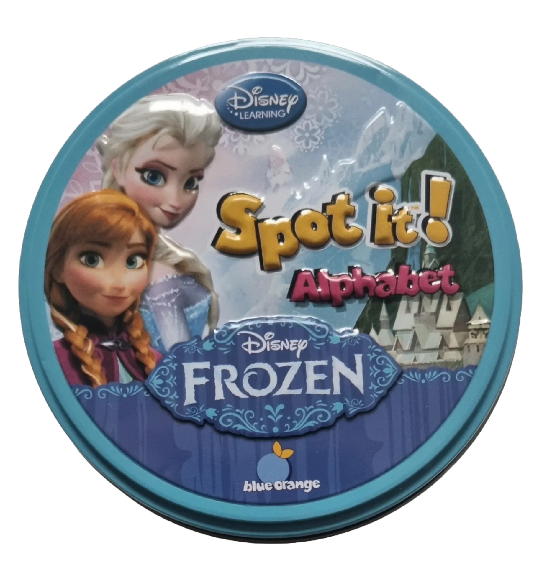 Blue Orange Spot it! Disney Frozen Alphabet