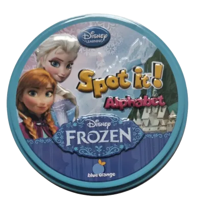 Blue Orange Spot it! Disney Frozen Alphabet