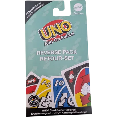 Mattel Uno Add-On Packs! Reverse Pack Retour Set