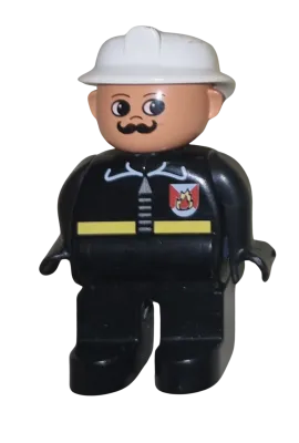 Lego Duplo Figur Feuerwehrmann 47394 Brandmeister mit Schnauzbart