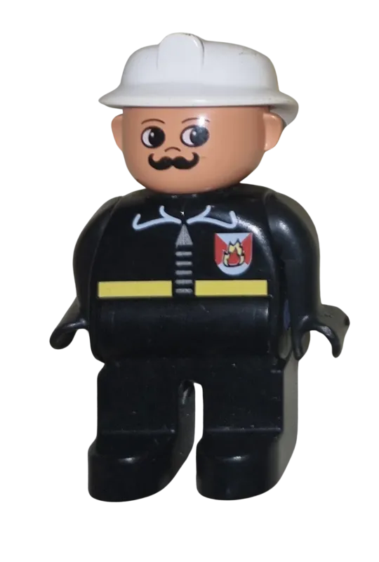 Lego Duplo Figur Feuerwehrmann 47394 Brandmeister mit Schnauzbart