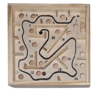 Holz Labyrinth 3D