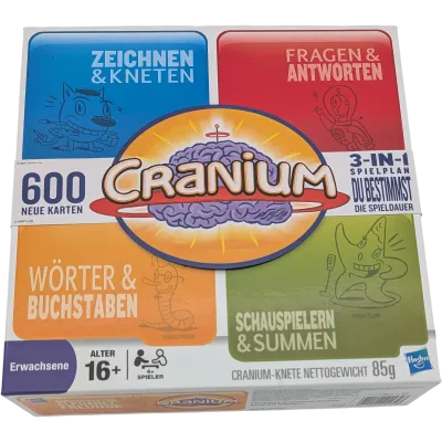 Hasbro Cranium Deutsche Ausgabe 600 Neu Karten 3in1 Spielplan