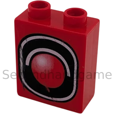 Lego Duplo 4066 Ampelstein Rot 1x2 B-Ware