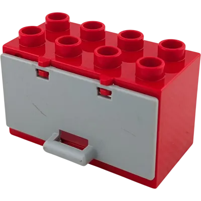 Lego Duplo 18806 Backofen Küche Rot Grau mit Klappe Pizzaofen Schrank 