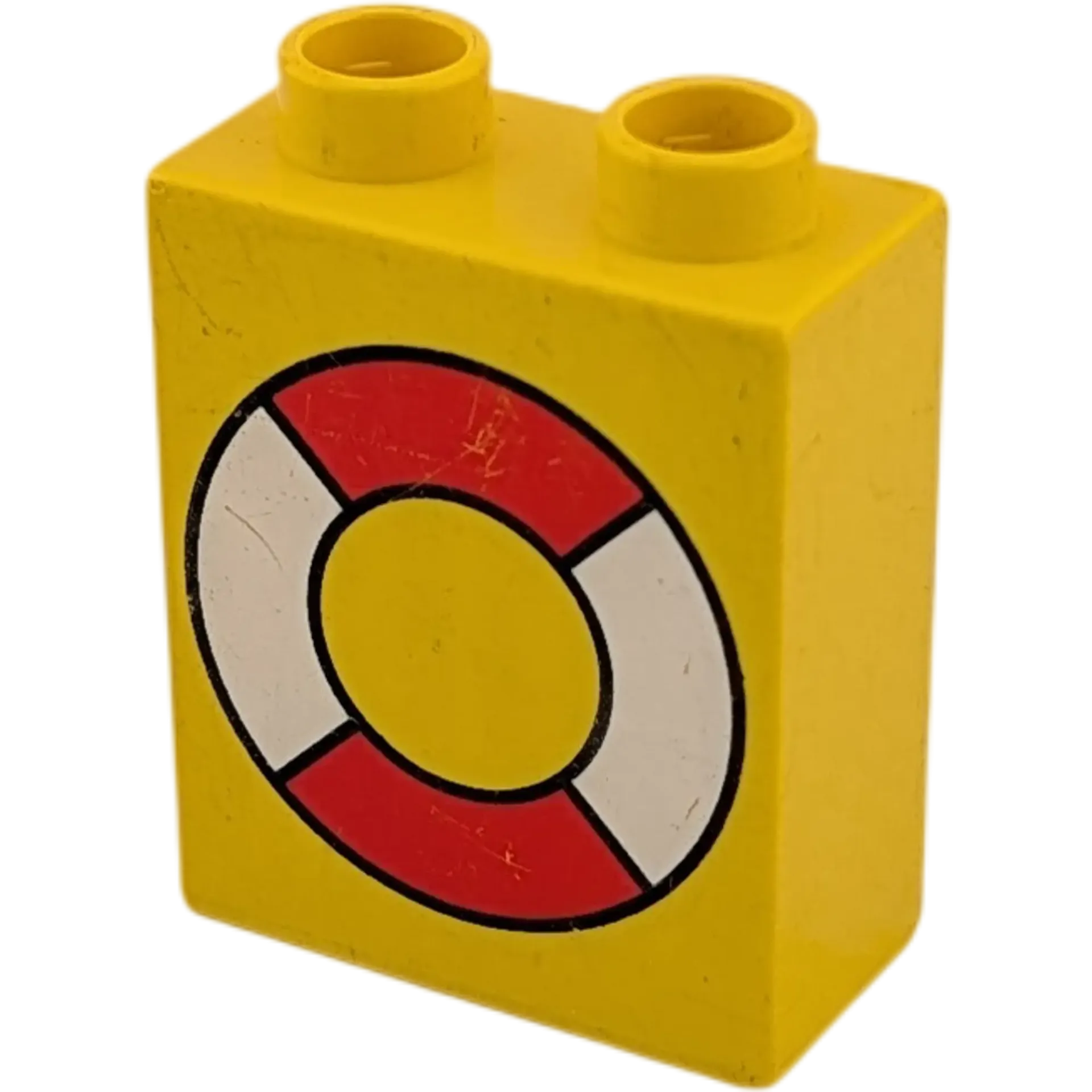 Lego Duplo  1x2 Stein Gelb Rettungsring B-Ware 4066