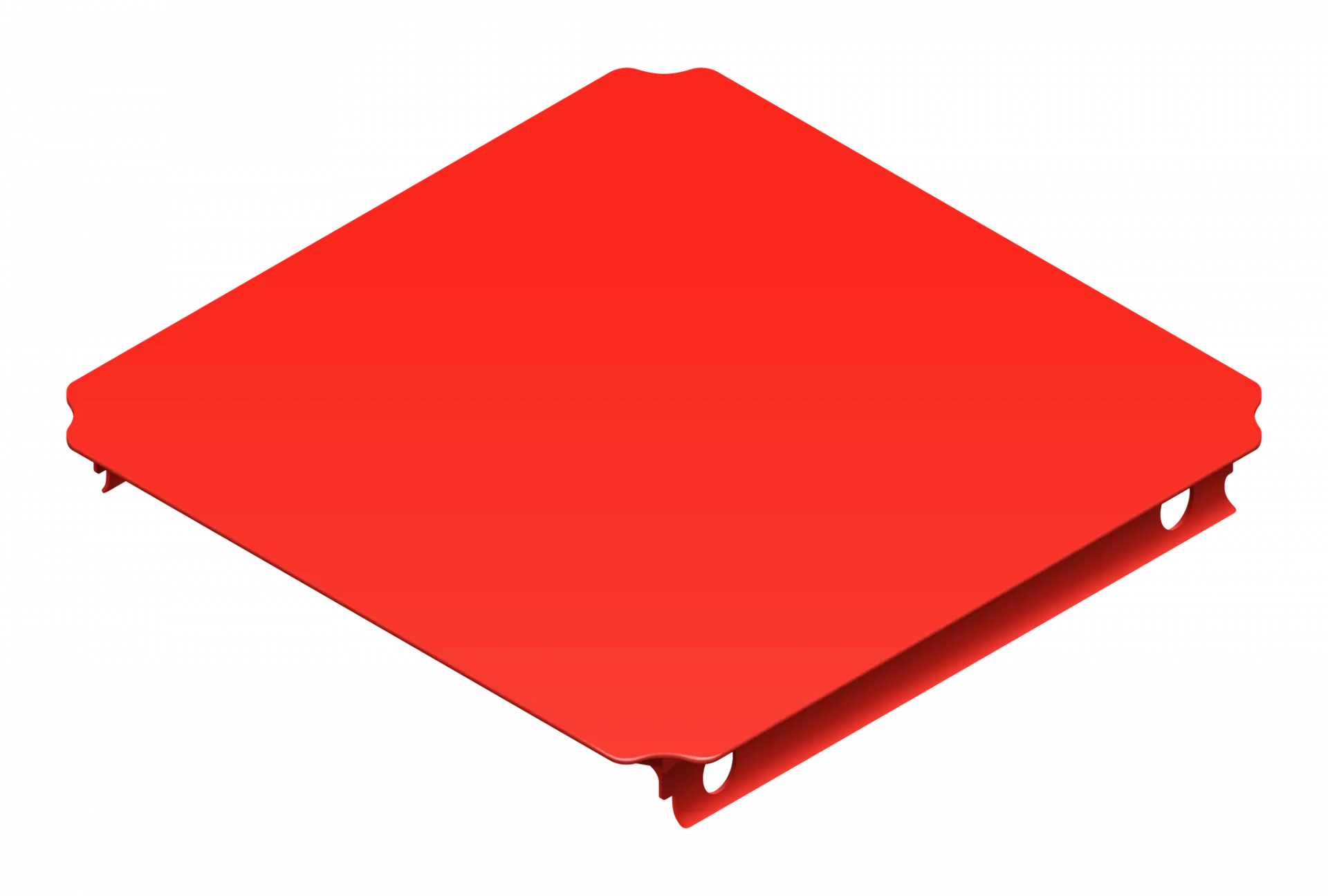 QUADRO Platte 40 × 40 cm 00405 Rot