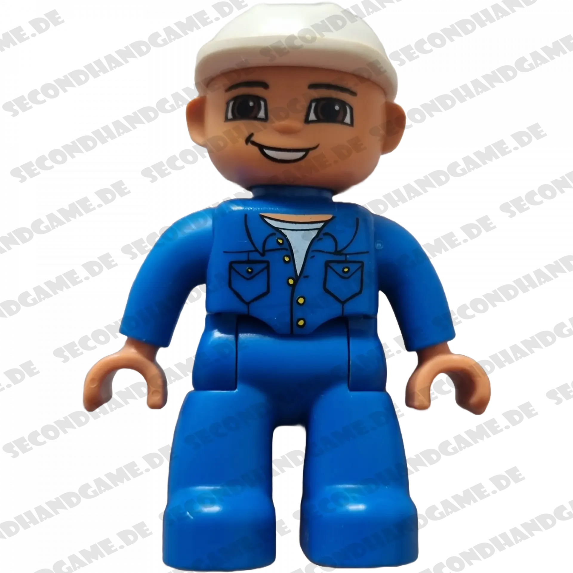 Lego Duplo Figur Mann 47394 Arbeiter mit weißem Helm