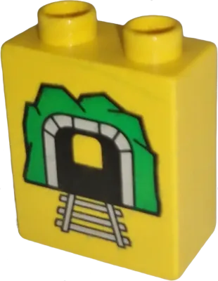 Lego Duplo Schild Tunnel Gelb Grün 41969