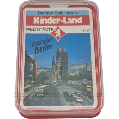 Berliner Spielkarten Kinder-Land Quartett Weltstädte 8417, ab 6 Jahren
