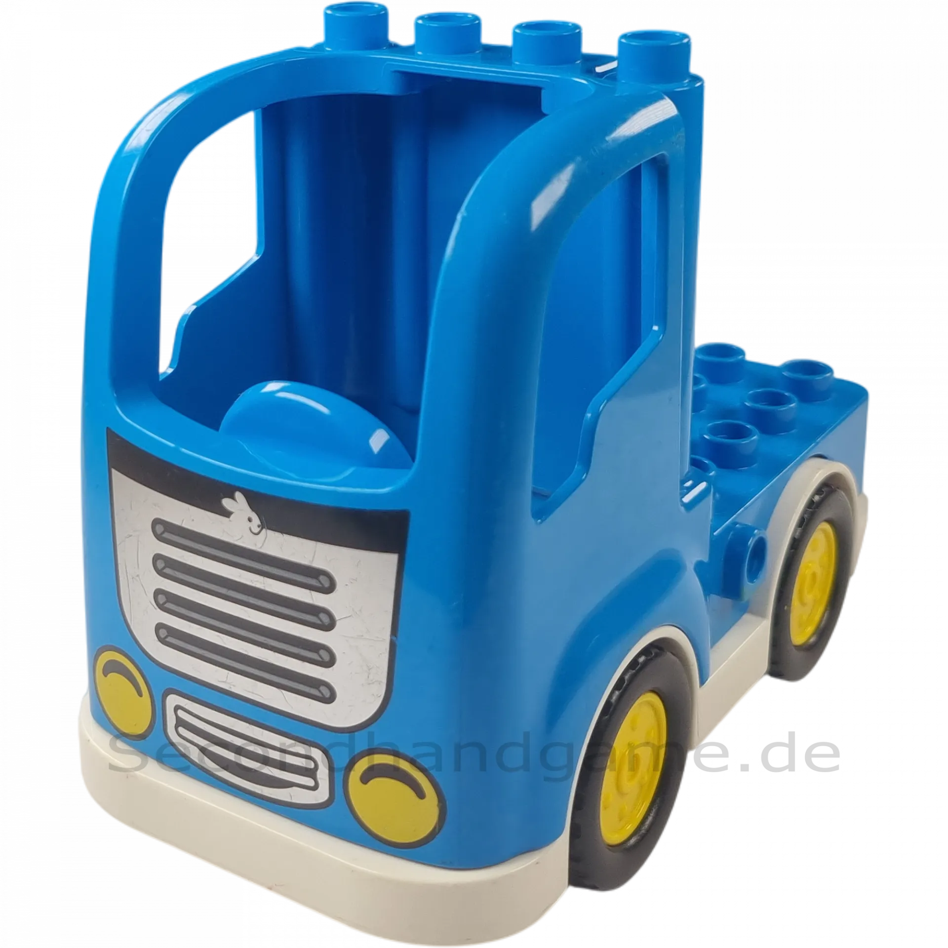 Lego Duplo Lastwagen mit Hase Mittelblau Weiß