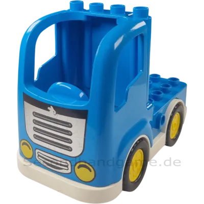 Lego Duplo Lastwagen mit Hase Mittelblau Weiß