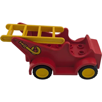 Lego Duplo Auto Rot Feuerwehrauto 4251 mit gelber Leiter