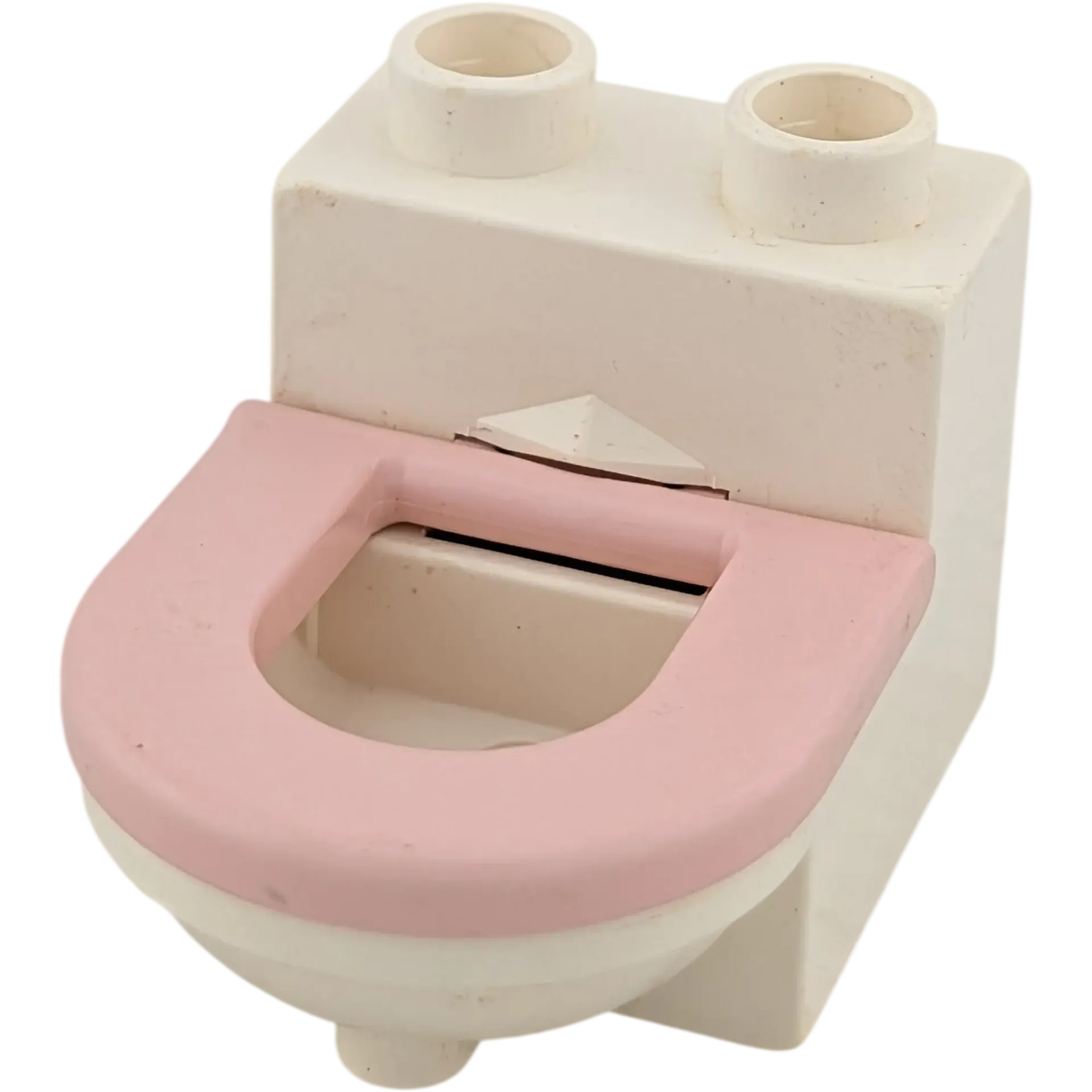 Lego Duplo 4911 Toilette Weiß Rosa Deckel beweglich