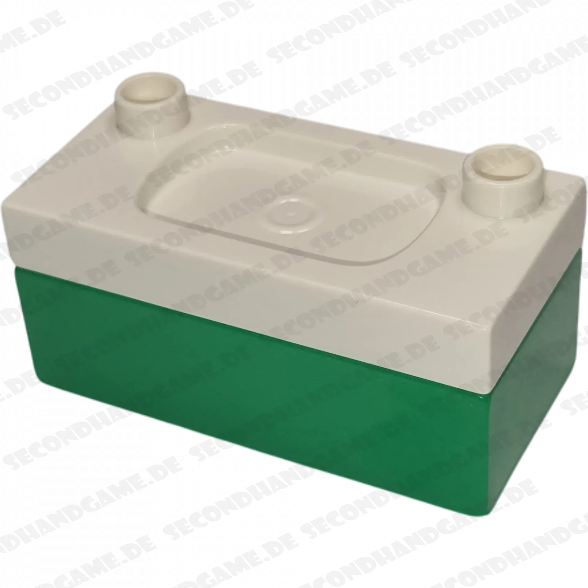 Lego Duplo Waschbecken Spüle Weiß Dunkelgrün