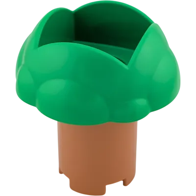 Lego Duplo Baum zweiteilig Braun und Mittelgrün