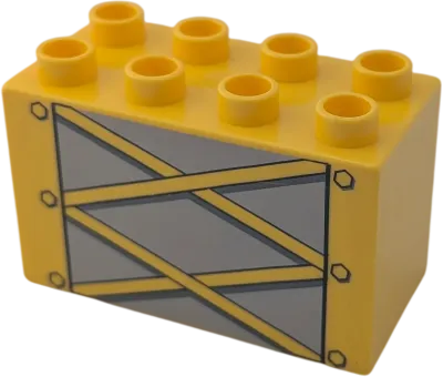 Lego Duplo 2x4x2 Doppelstein 31111 Gelb Zaun Baustellenzaun