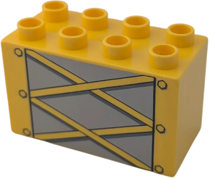 Lego Duplo 2x4x2 Doppelstein 31111 Gelb Zaun Baustellenzaun