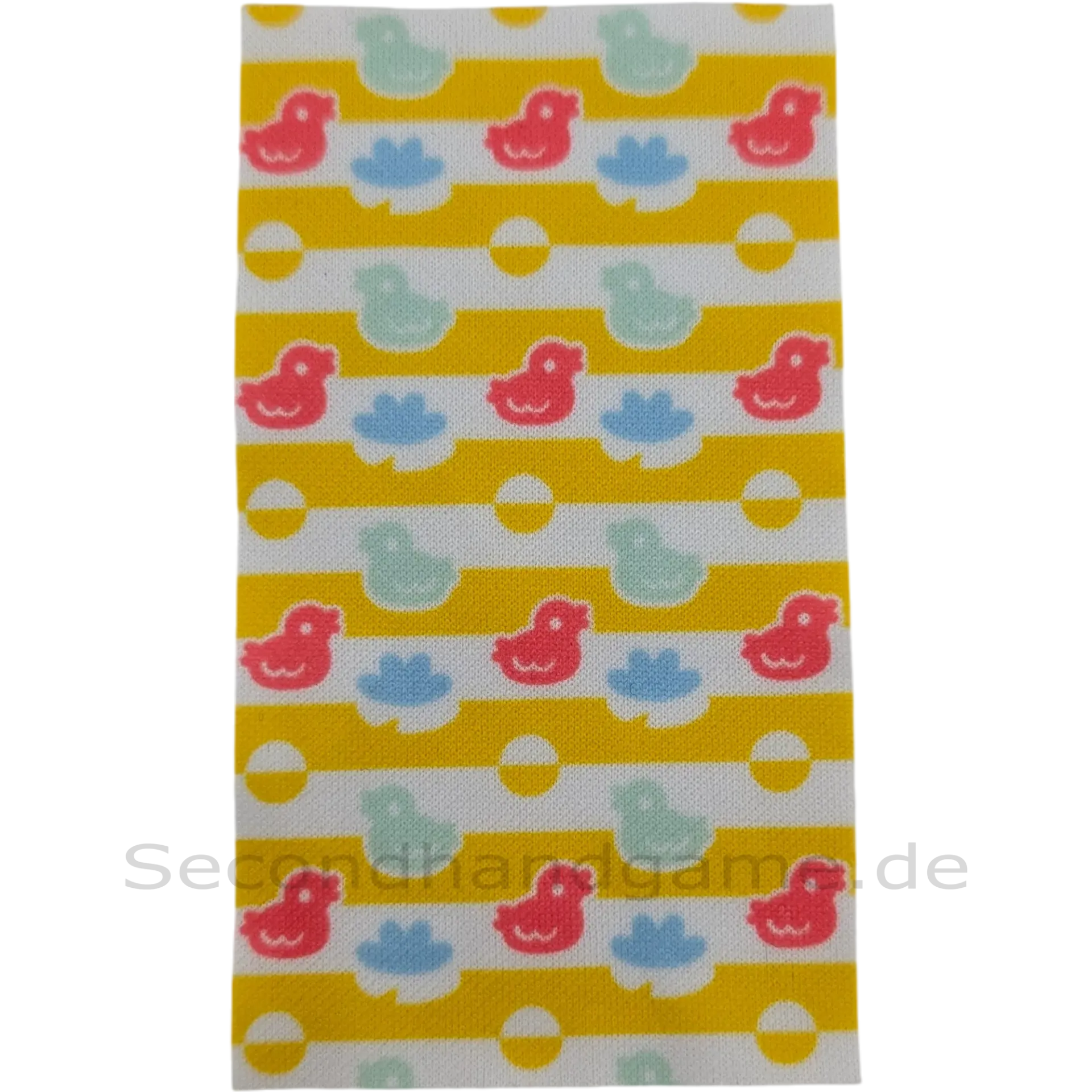 Lego Duplo Stoff Teppich Deko Haus Größe ca. 9x5cm  Gelb Weiß gestreift mit Enten