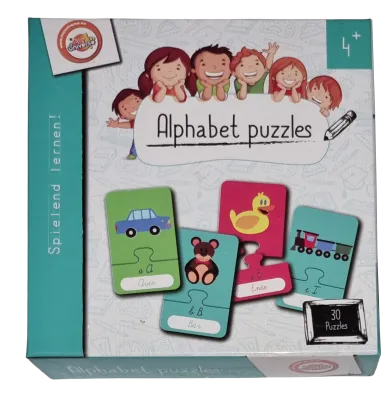 Toy universe Alphabet puzzles