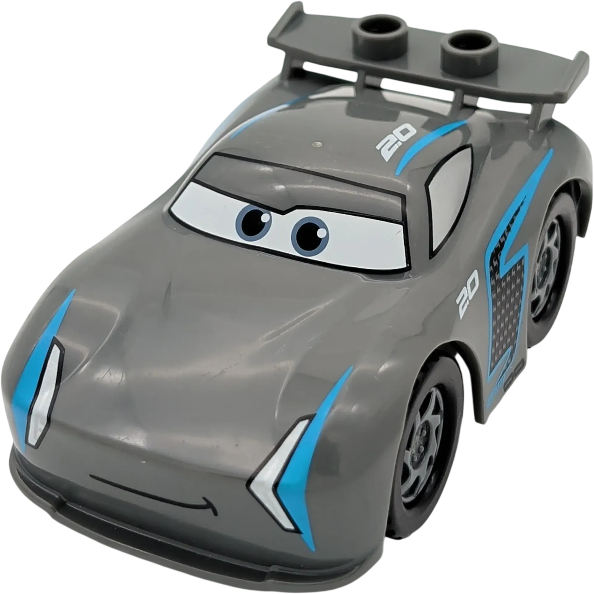 Lego Duplo Disney Cars Jackson Storm graues Auto silberne Felgen