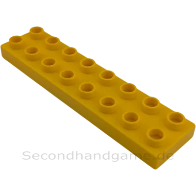 Lego Duplo 44524 Platte 2x8 Gelb