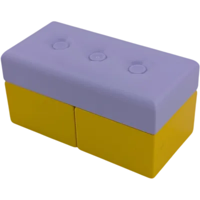 Lego Duplo Sofa Couch Wohnlandschaft Lavendel Gelb Bank