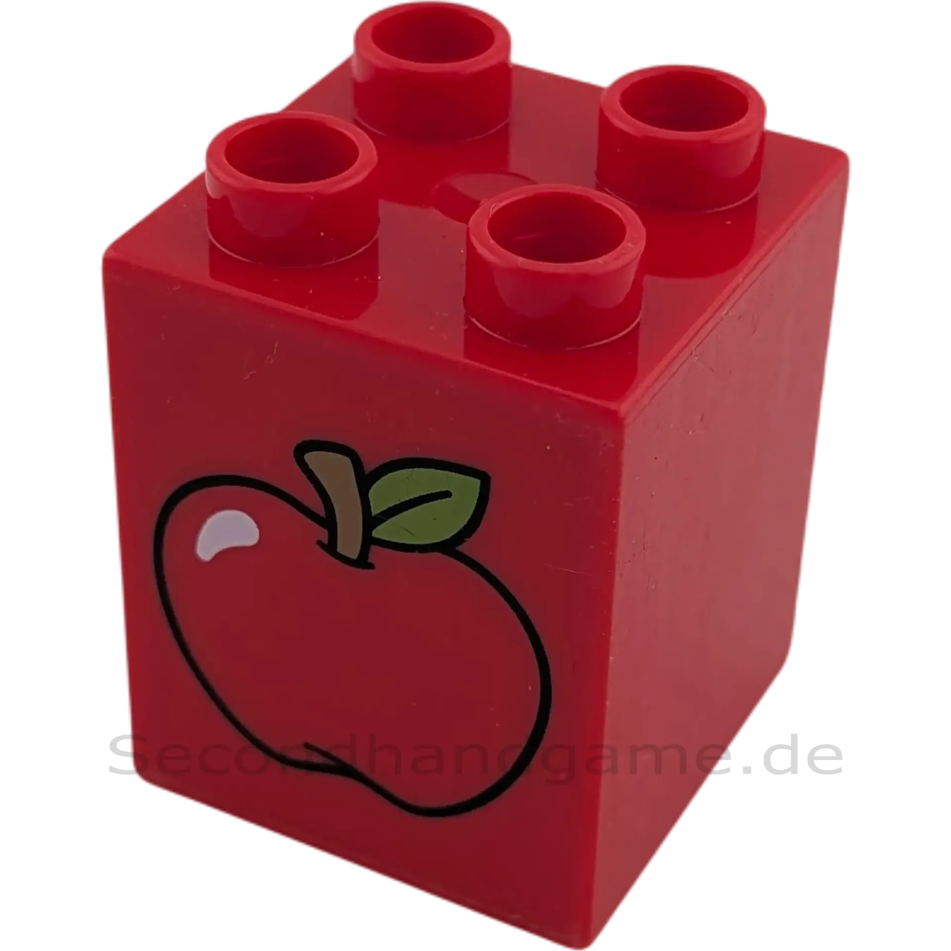Lego Duplo 2x2x2 Stein Rot Apfel