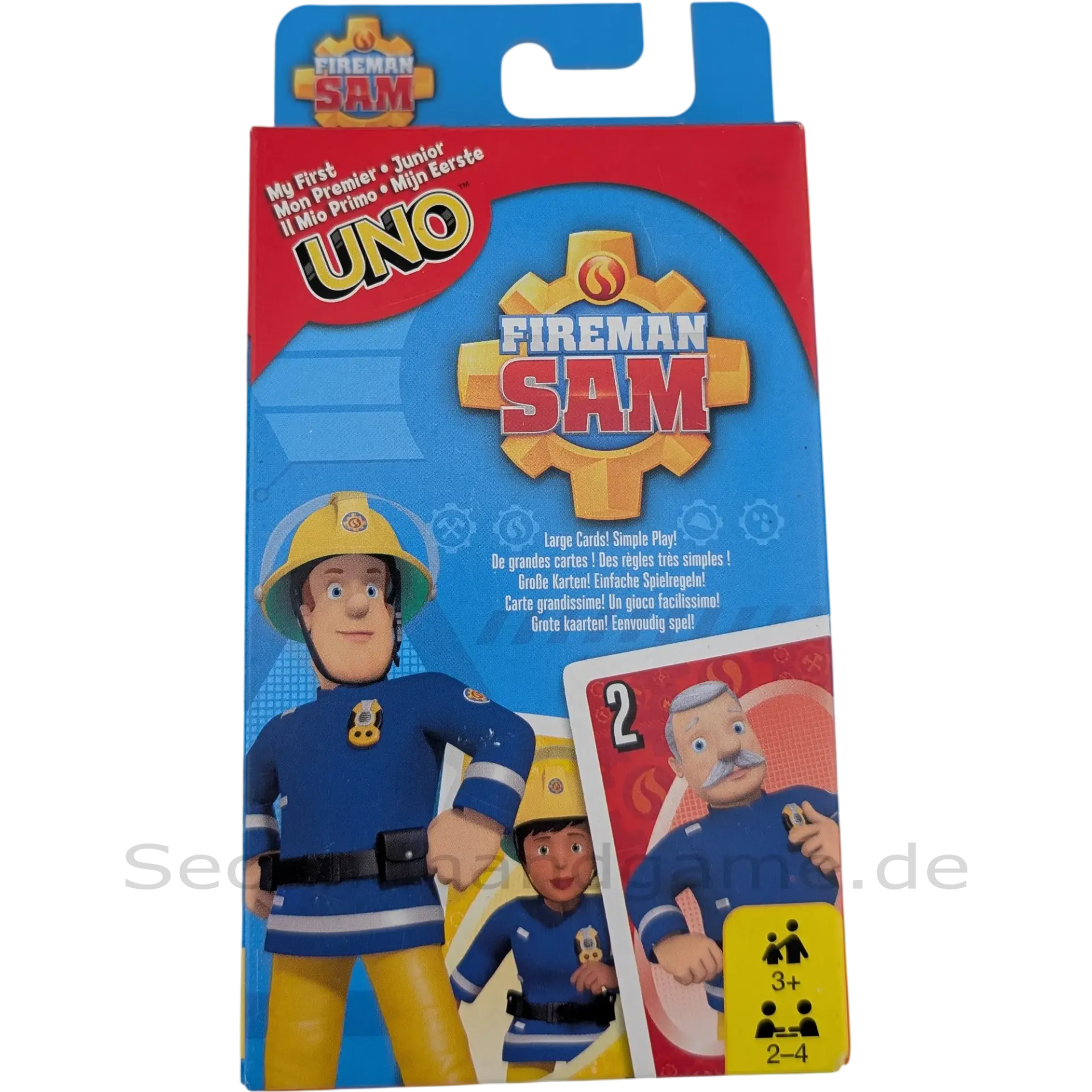 Mattel Games - UNO Fireman Sam Feuerwehrmann Sam Kinderspiel, Kartenspiel